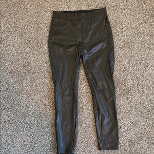 SPANX Faux Leather Black High-Waist Pants